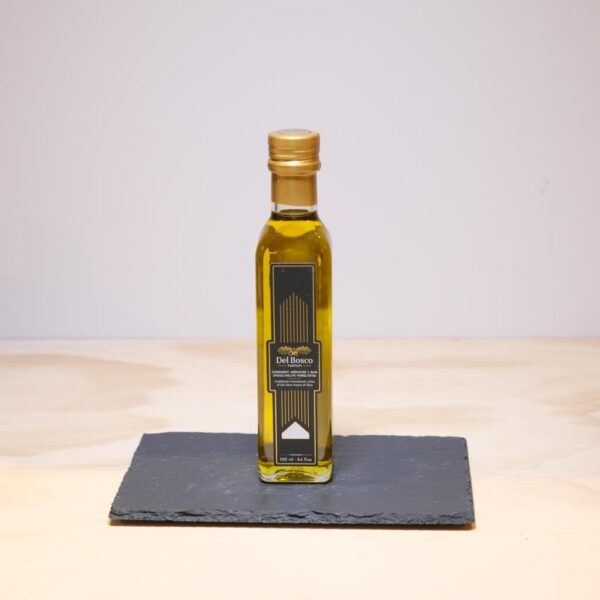 Image de présentation huile d'olive del bosco truffe noir ou blanche